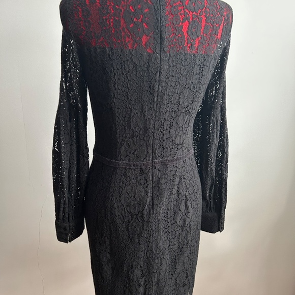 Mango black lace dress size 8 us - Picture 4 of 6